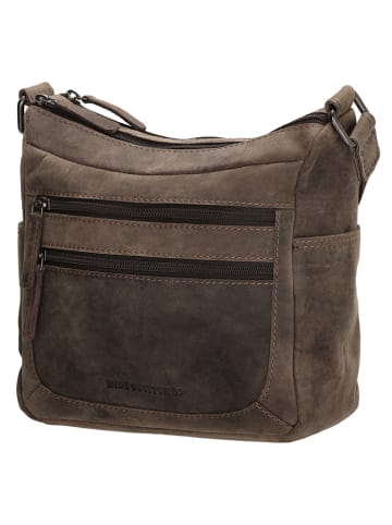 HIDE & STITCHES Skórzana torebka w kolorze brązowym - 24 x 22 x 10 cm