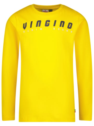 Vingino Koszulka "Logo" w kolorze żółtym