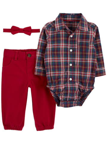 carter's 3tlg. Outfit in Dunkelblau/ Rot