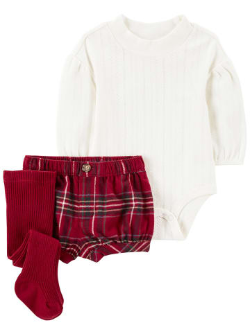 carter's 3tlg. Outfit in Weiß/ Rot