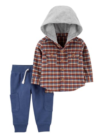 carter's 2-delige outfit rood/blauw