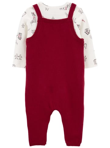 carter's 2-delige outfit rood/wit