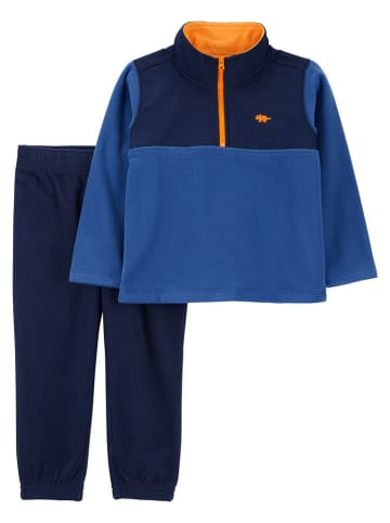 carter's 2-delige outfit blauw/donkerblauw