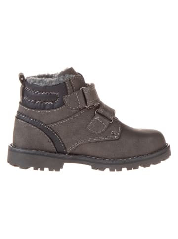 Tom Tailor Leder-Boots in Grau