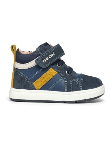 Geox Skórzane sneakersy "Biglia" w kolorze granatowym