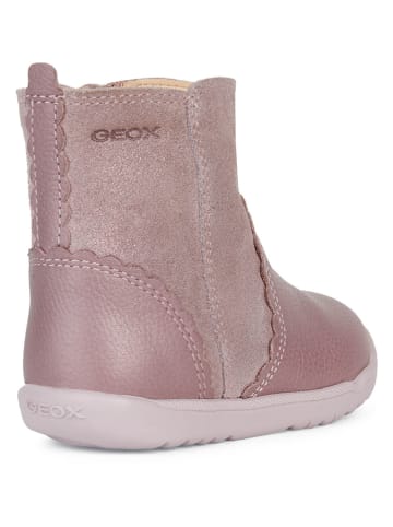 Geox Leder-Boots "Macchia" in Rosa