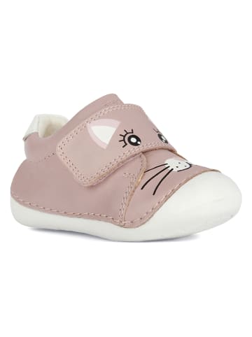 Geox Skórzane buty "Tutim" w kolorze jasnoróżowym do raczkowania