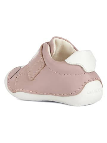 Geox Skórzane buty "Tutim" w kolorze jasnoróżowym do raczkowania