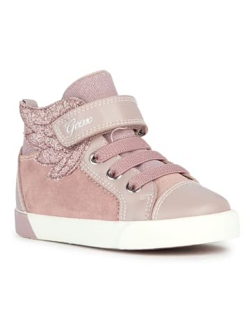 Geox Leder-Sneakers "Kilwi" in Rosa