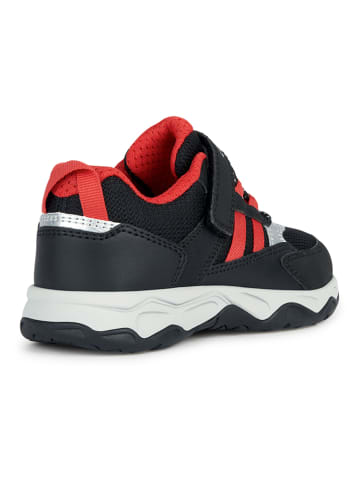 Geox Sneakers "Calco" zwart/rood