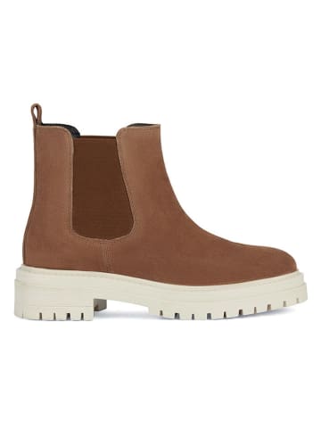 Geox Leder-Chelsea-Boots "Iridea" in Hellbraun