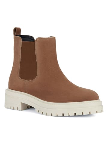 Geox Leren chelseaboots "Iridea" lichtbruin