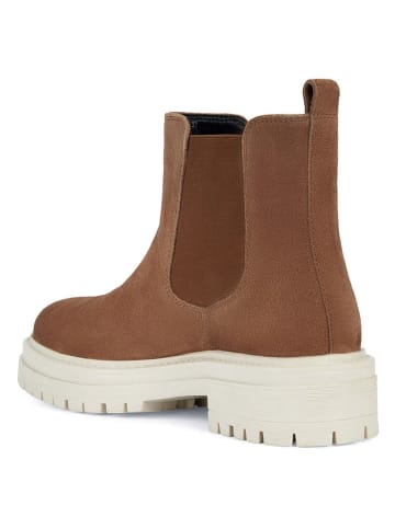 Geox Leren chelseaboots "Iridea" lichtbruin