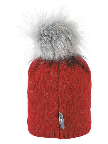 Sterntaler Dzianinowa czapka w kolorze czerwonym