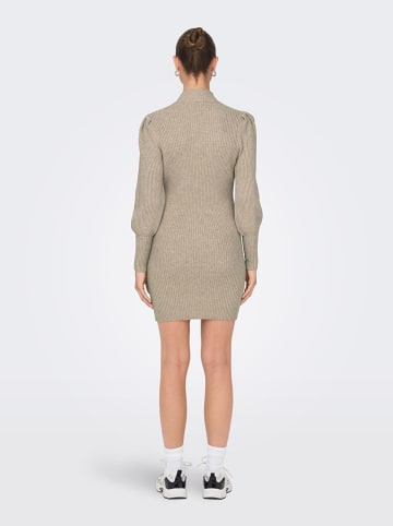 ONLY Strickkleid in Beige