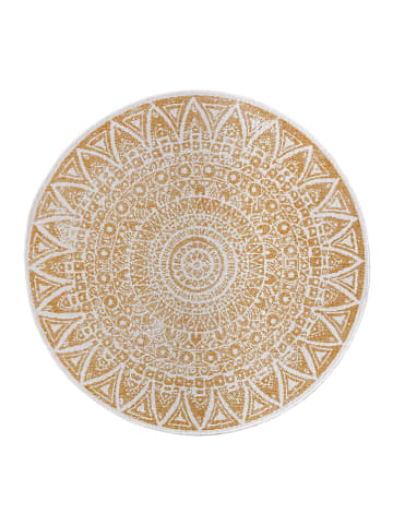 freundin HOME COLLECTION Outdoor-Wendeteppich "Lilja" in Ocker/ Creme