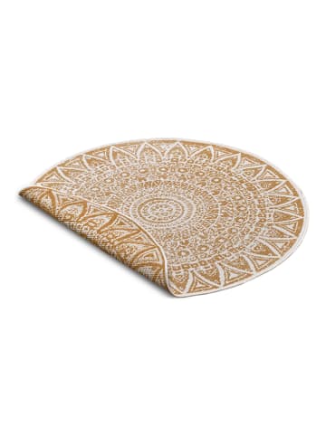 freundin HOME COLLECTION Outdoor-Wendeteppich "Lilja" in Ocker/ Creme