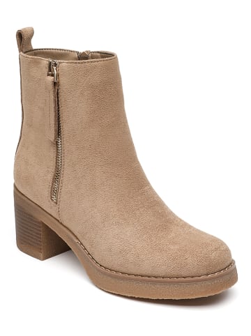 Sixth Sens Enkellaarzen beige