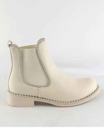 Sixth Sens Chelsea-Boots in Beige