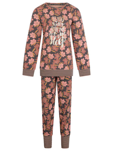 Charlie Choe Pyjama "Flower nights" in Rosa