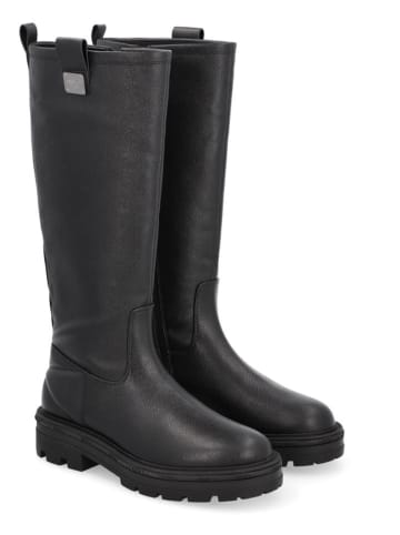 Liu Jo Leder-Stiefel in Schwarz