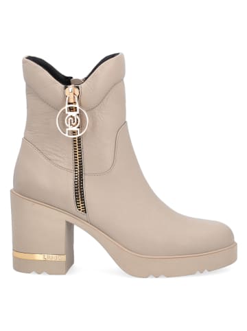 Liu Jo Leren enkellaarzen beige
