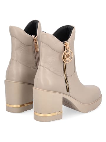 Liu Jo Leder-Stiefeletten in Beige