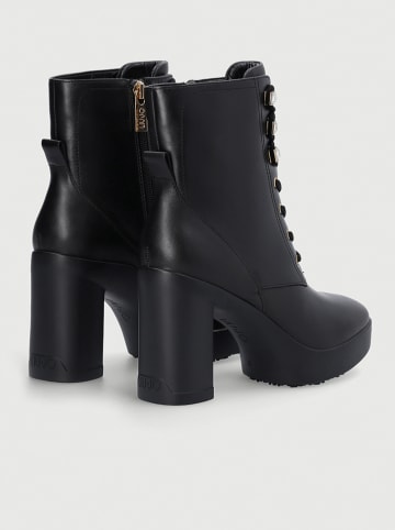 Liu Jo Leder-Stiefeletten in Schwarz