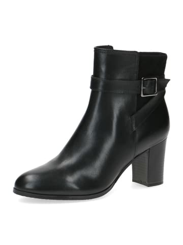 Caprice Leder-Stiefeletten in Schwarz