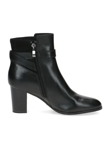 Caprice Leder-Stiefeletten in Schwarz