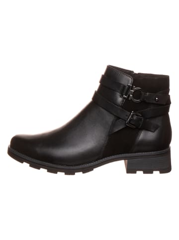 Caprice Leder-Boots in Schwarz