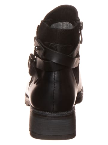 Caprice Leder-Boots in Schwarz