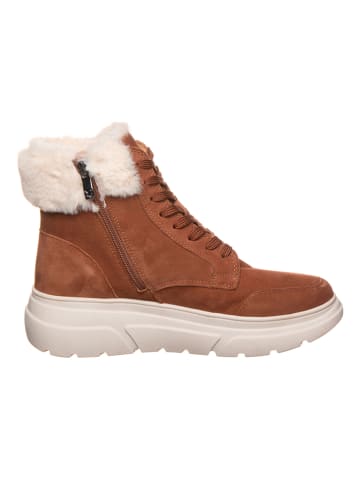 Caprice Leren boots lichtbruin