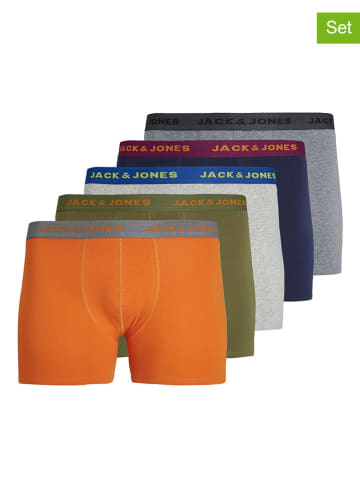 JACK & JONES PLUS 5-delige set: boxershorts "Solid" meerkleurig