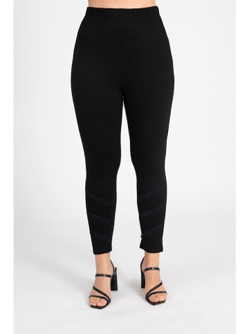 POMME ROUGE Legginsy w kolorze czarnym