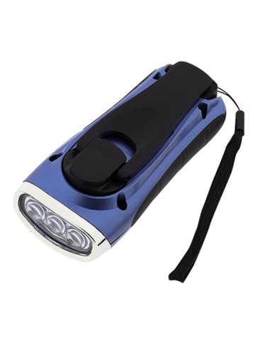 Nature Fellow LED-Taschenlampe in Schwarz/ Blau - (B)14 x (H)5 x (T)5 cm