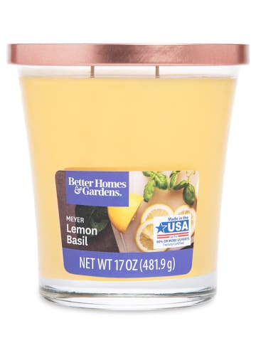Candle Brothers Duftkerze "Meyer Lemon Basil" in Gelb - 480 g