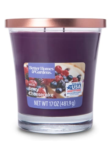 Candle Brothers Geurkaars "Wild Berry Cheesecake" paars - 480 g