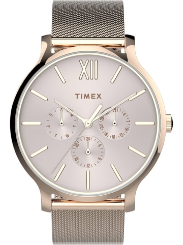 Timex Kwartshorloge "Transcend" zilverkleurig/goudkleurig