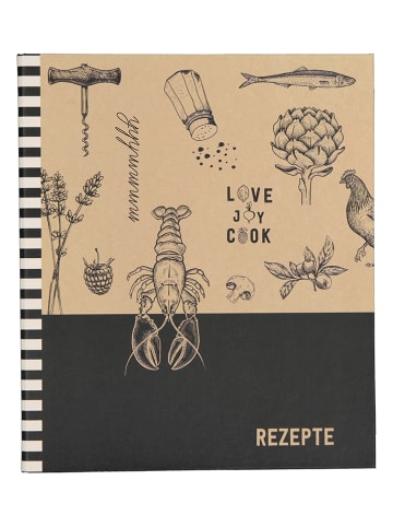 moses. Receptenordner "Love to cook" beige/zwart