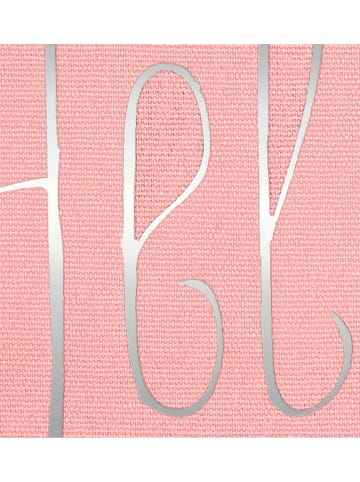 moses. Torba "Hello" w kolorze różowym na książki - 20 x 24 cm