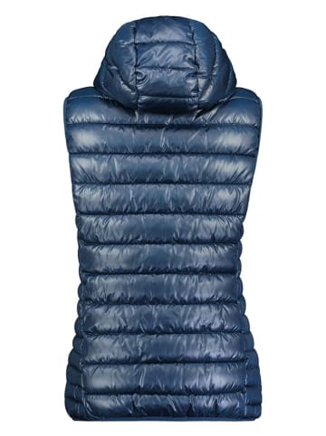 Maison Montaigne Doorgestikte bodywarmer "Annemai" donkerblauw