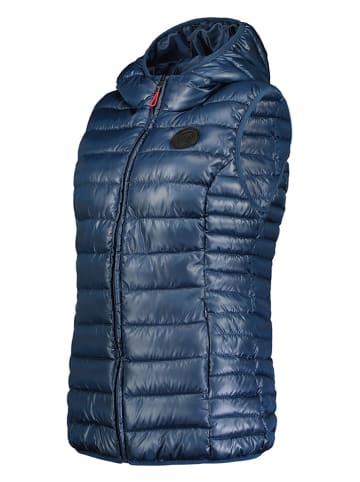 Maison Montaigne Doorgestikte bodywarmer "Annemai" donkerblauw