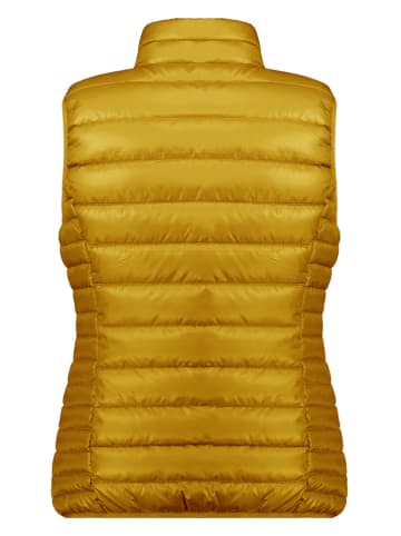 Maison Montaigne Doorgestikte bodywarmer "Annemai" okergeel