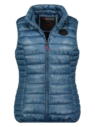 Maison Montaigne Doorgestikte bodywarmer "Annemai" blauw