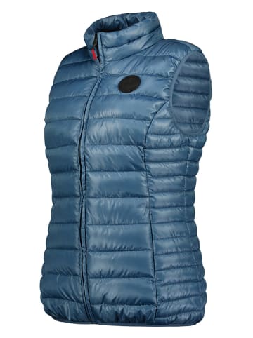 Maison Montaigne Doorgestikte bodywarmer "Annemai" blauw