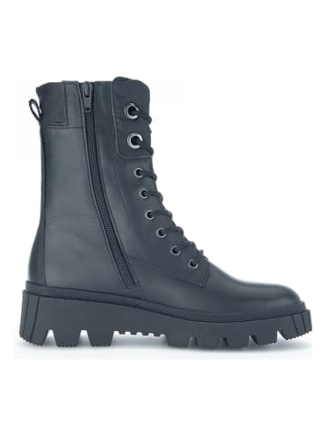 Gabor Leder-Boots in Schwarz