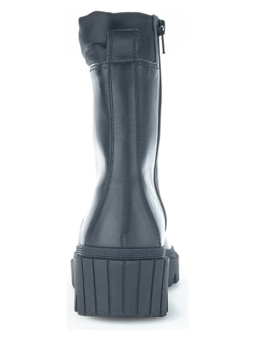 Gabor Leder-Boots in Schwarz