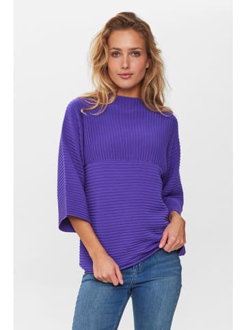 NÜMPH Sweter "Nuirmelin" w kolorze fioletowym