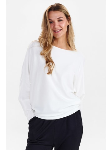 NÜMPH Sweter "Nudaya" w kolorze białym